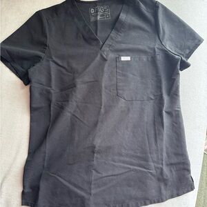 Figs Black Catarina One Pocket Scrub top